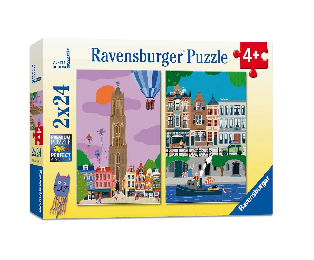 Afbeelding van Puzzel 'Dom en gracht' - 48 stukjes | Ellen de Bruijn