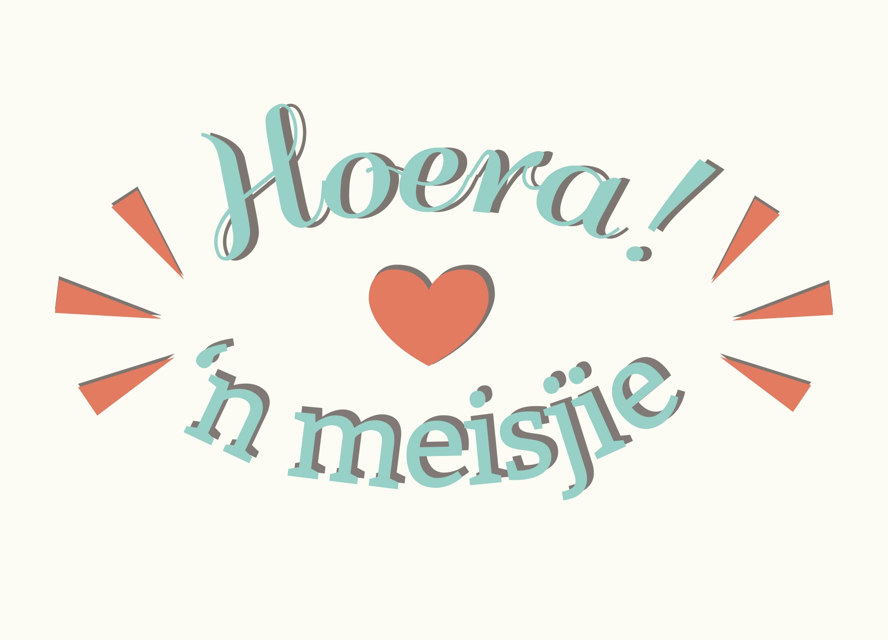Afbeelding van Wenskaart 'Meisjie' | SPOT
