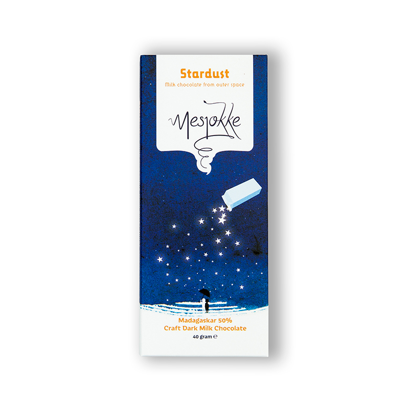 Afbeelding van Mesjokke chocoladereep 40 gr. | diverse smaken - Stardust (melk)